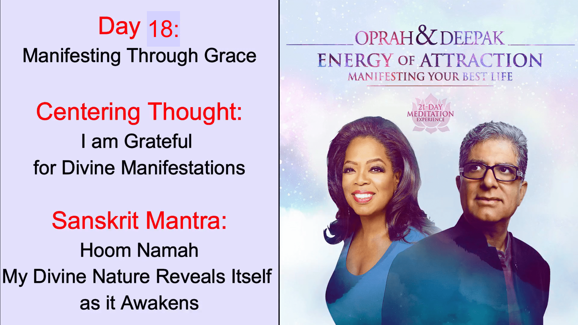 Read more about the article Day 18 | Energy of Attraction Meditation | Manifesting Through Grace